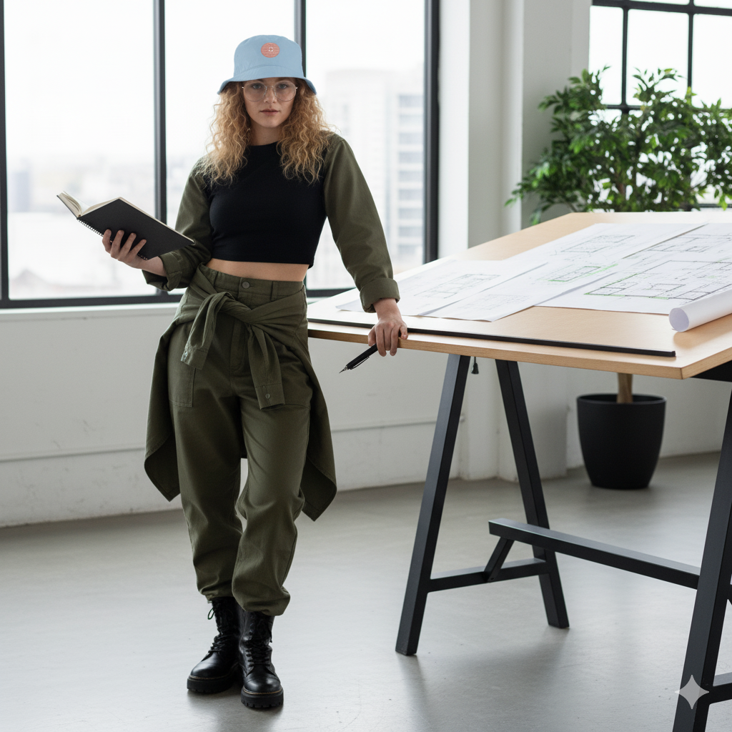Renderless Organic bucket hat