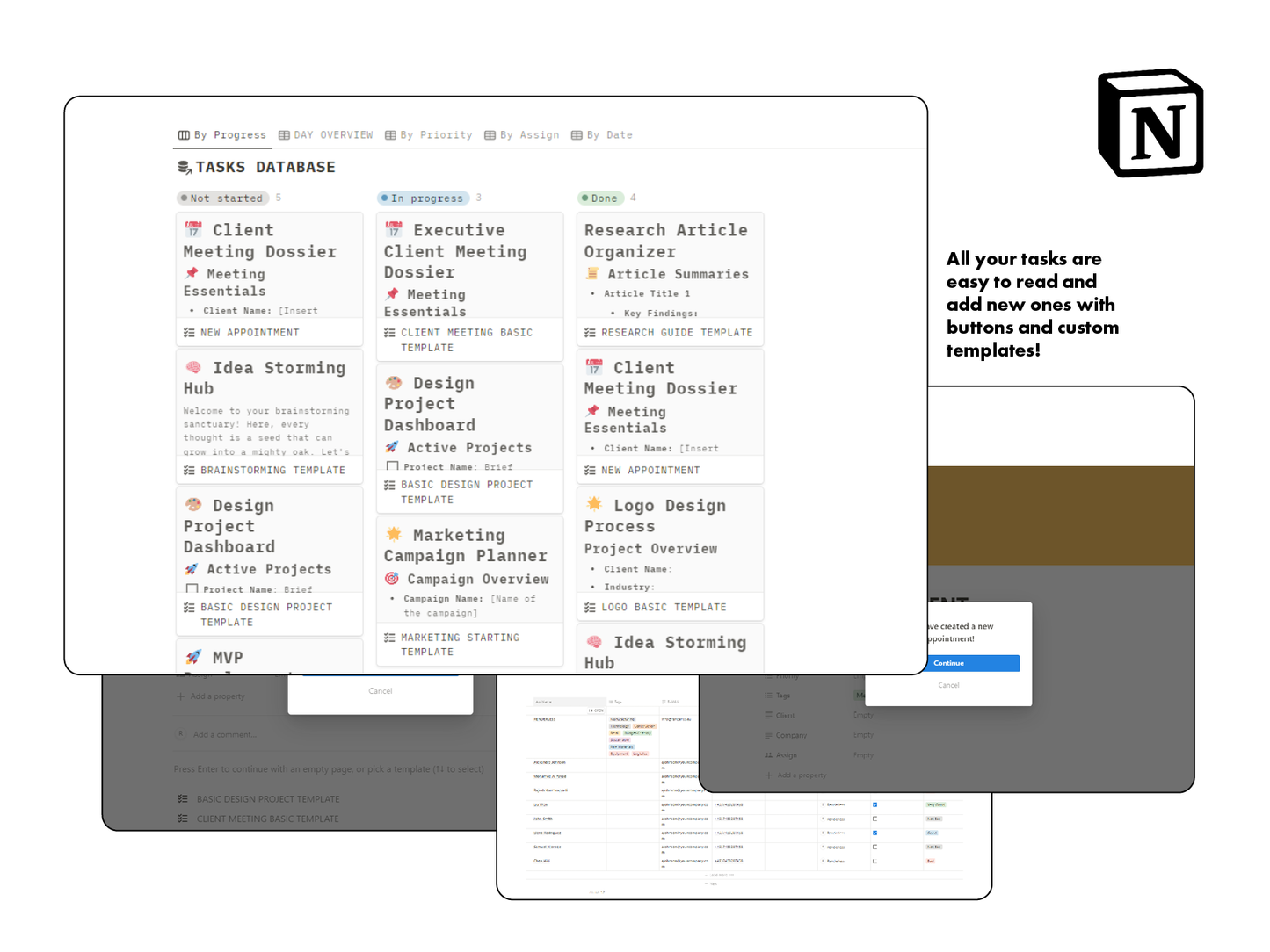 Design Agency & Project Management: Notion Template