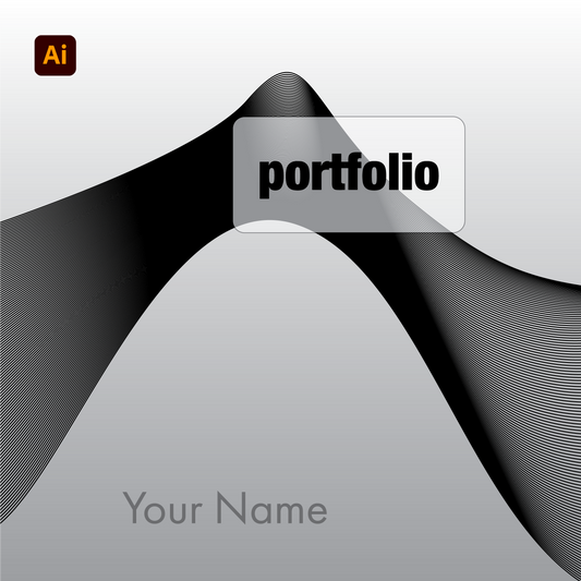 Portfolio Cover Templates | Dynamic Black